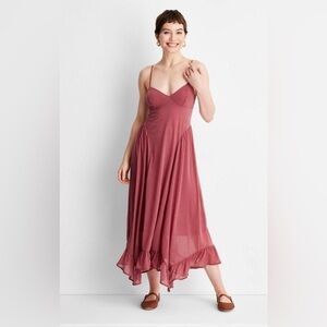 ✨NWOT✨ Future Collective Flutter Hem Maxi Dress ~ Size S